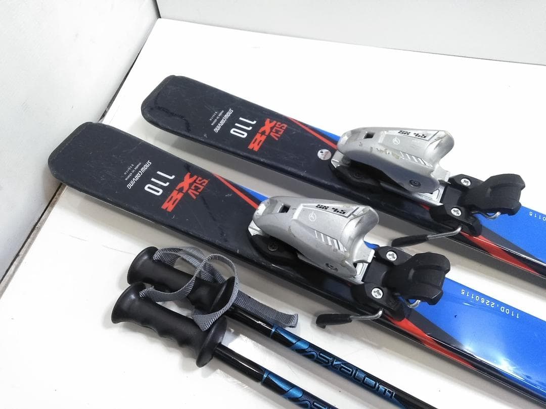 ジュニアスキー5点セット スノーカービング 110cm ブーツ22cm ◇