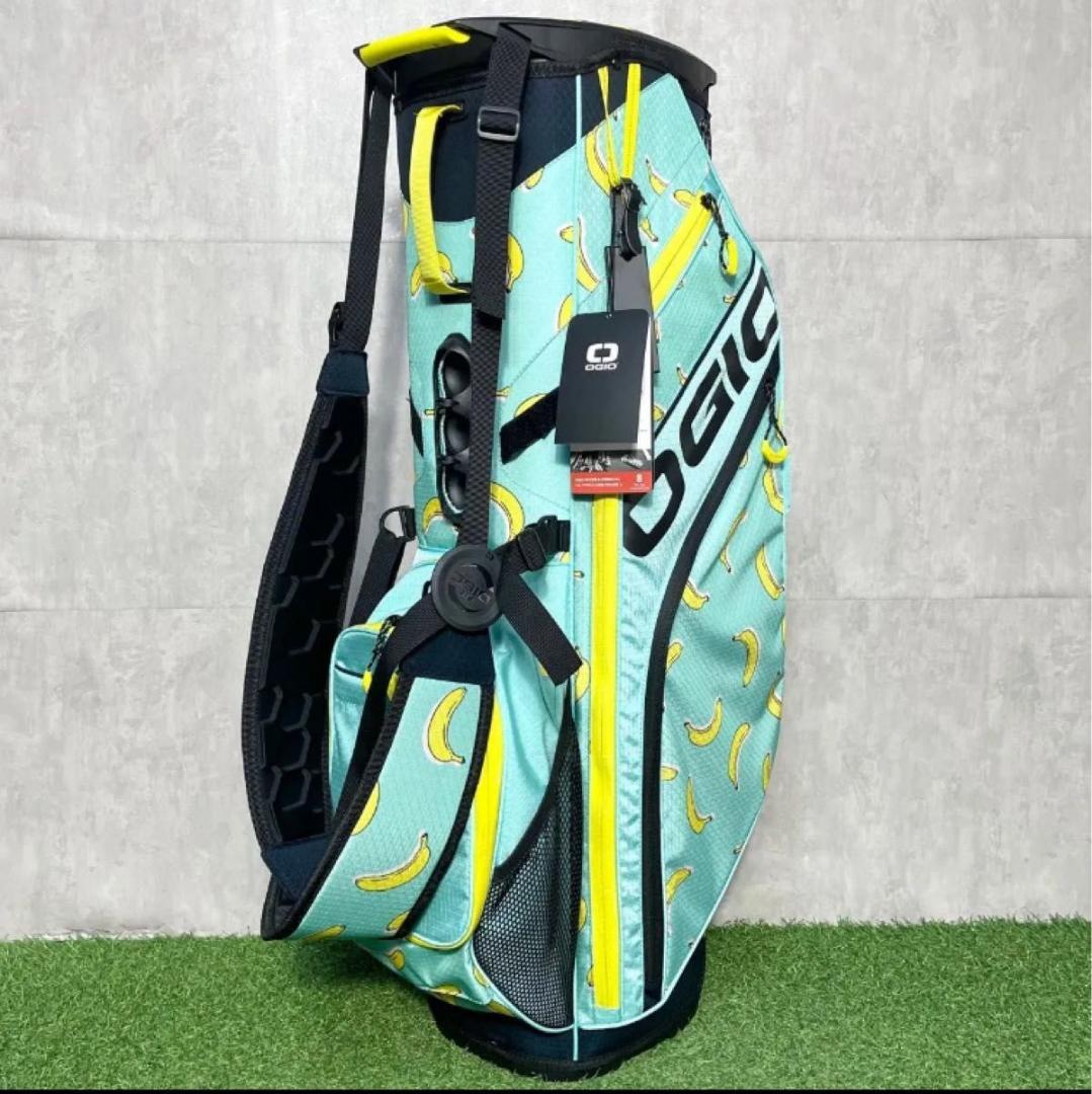 【新品】OGIO オジオ キャディバッグ ゴルフバッグ バナナ柄 スタンド式