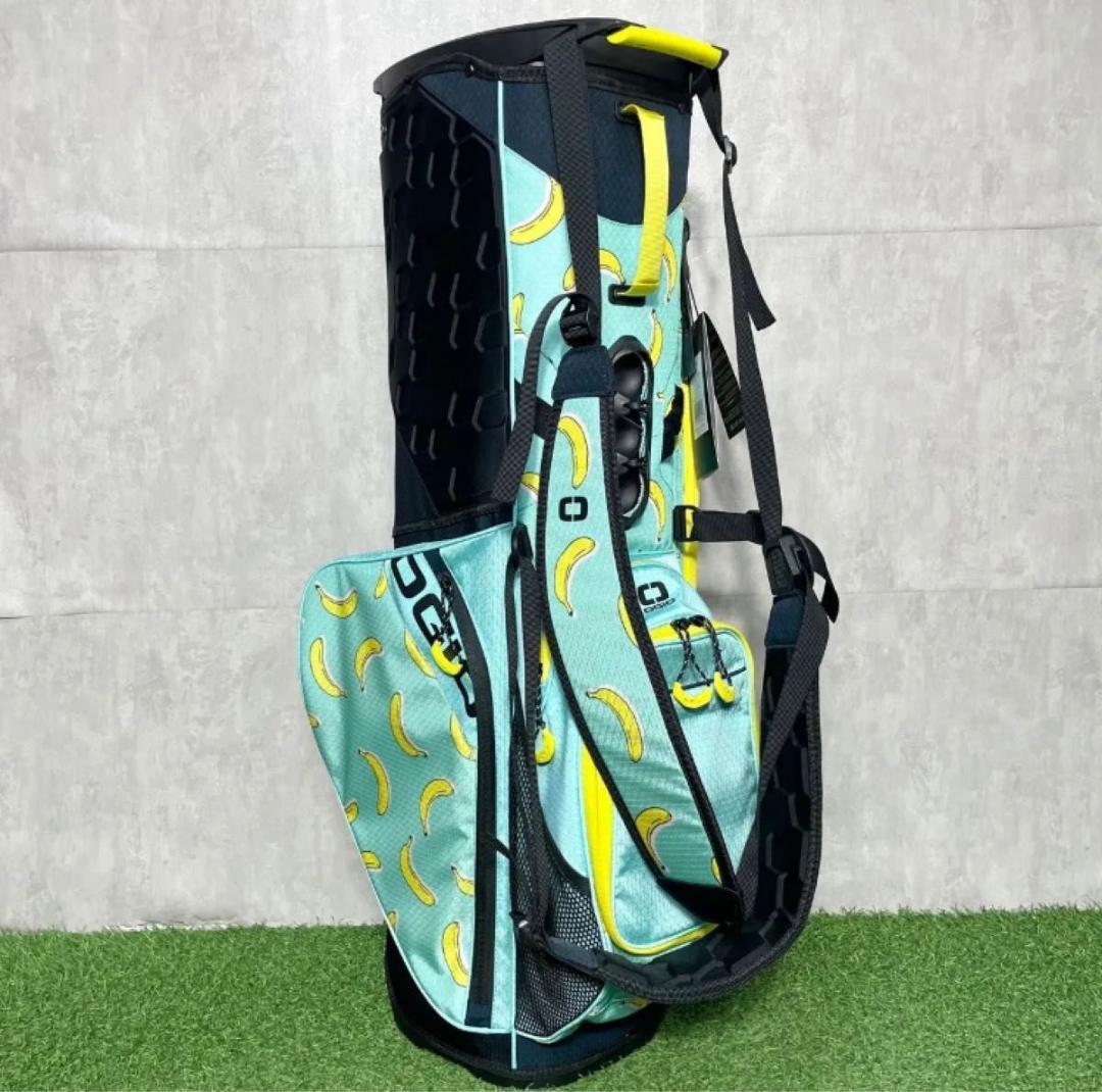 【新品】OGIO オジオ キャディバッグ ゴルフバッグ バナナ柄 スタンド式