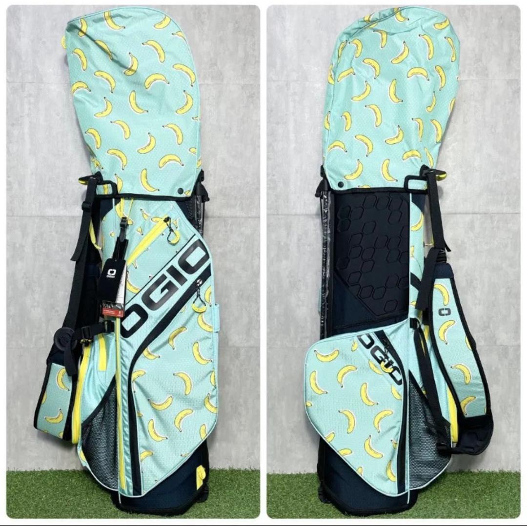 【新品】OGIO オジオ キャディバッグ ゴルフバッグ バナナ柄 スタンド式