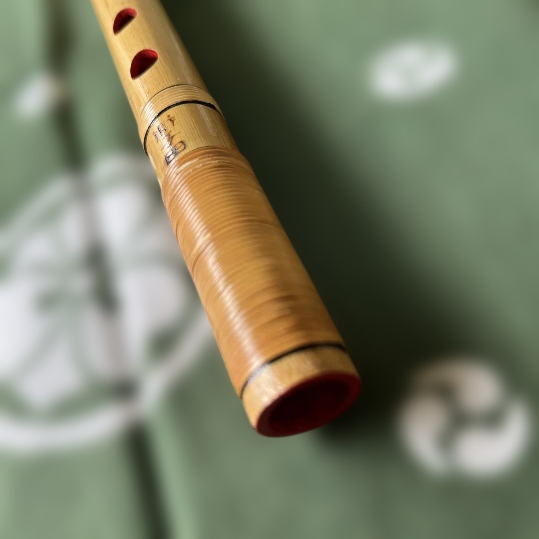 獅子田篠笛竹水6本調子6穴￼天地籐巻14,800円を12,800円で提供‼️