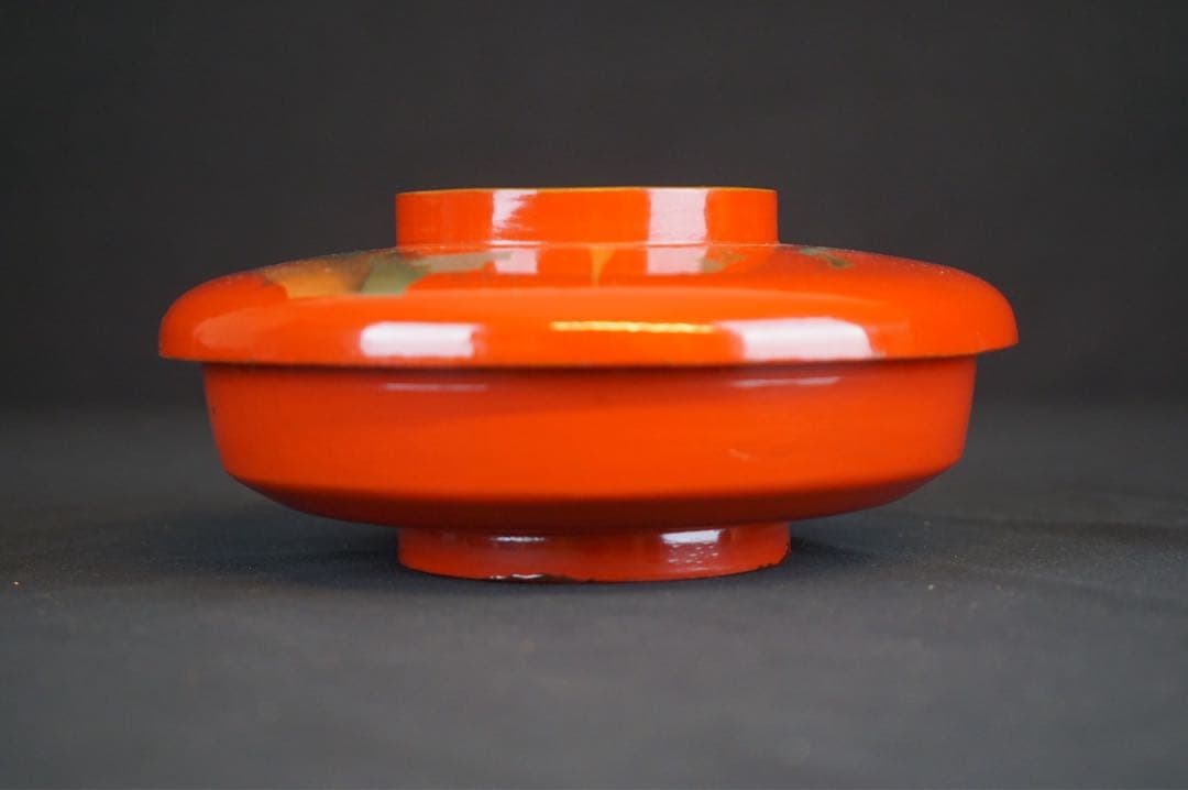 富士山 松蒔絵 大平鉢 木製漆器 箱付