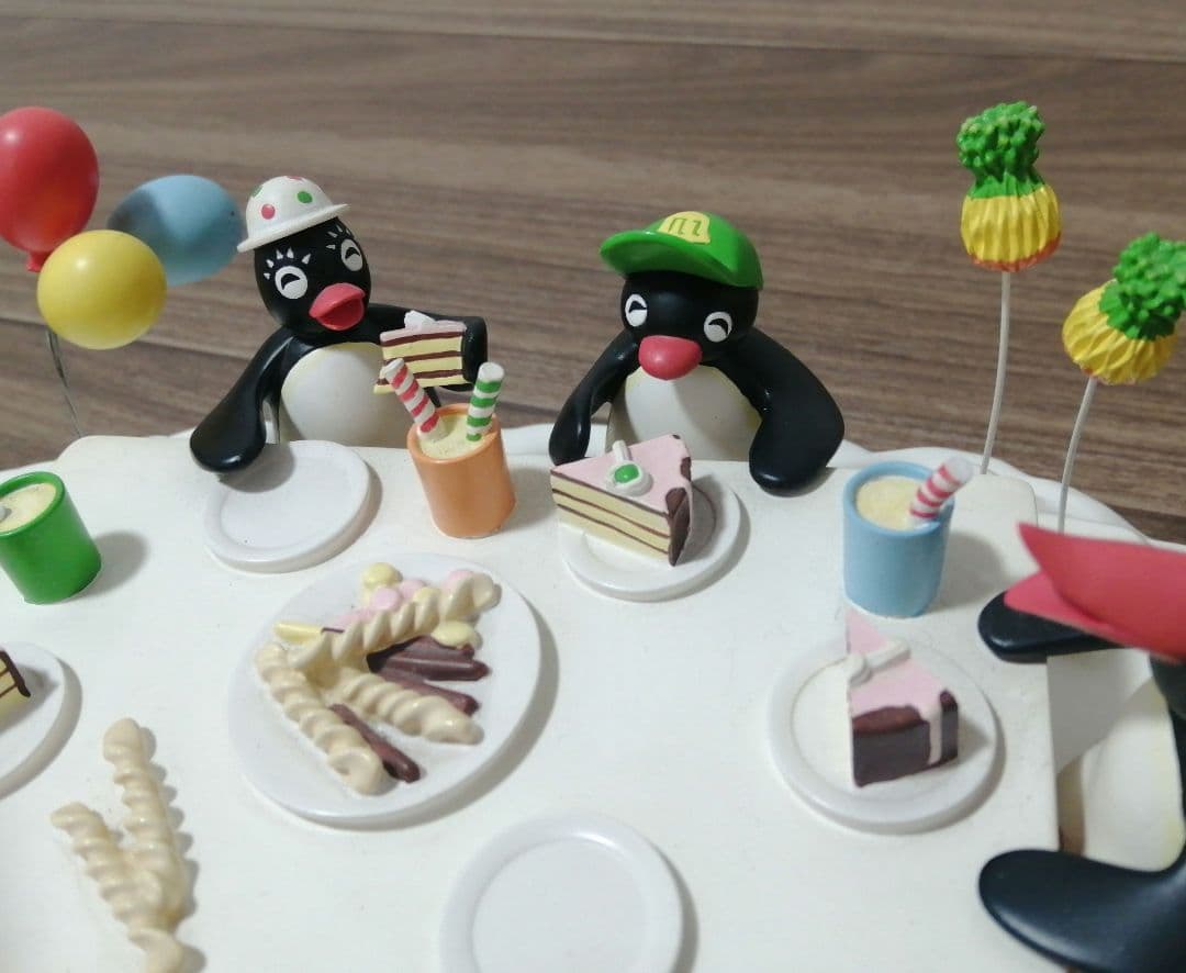 希少レア ピングー バースデー フィギュア pingu ジオラマ パーティー