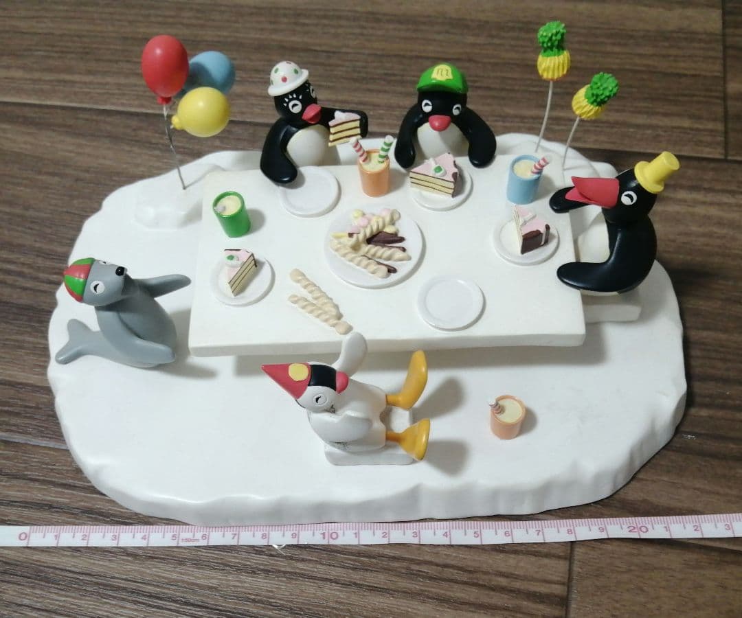 希少レア ピングー バースデー フィギュア pingu ジオラマ パーティー