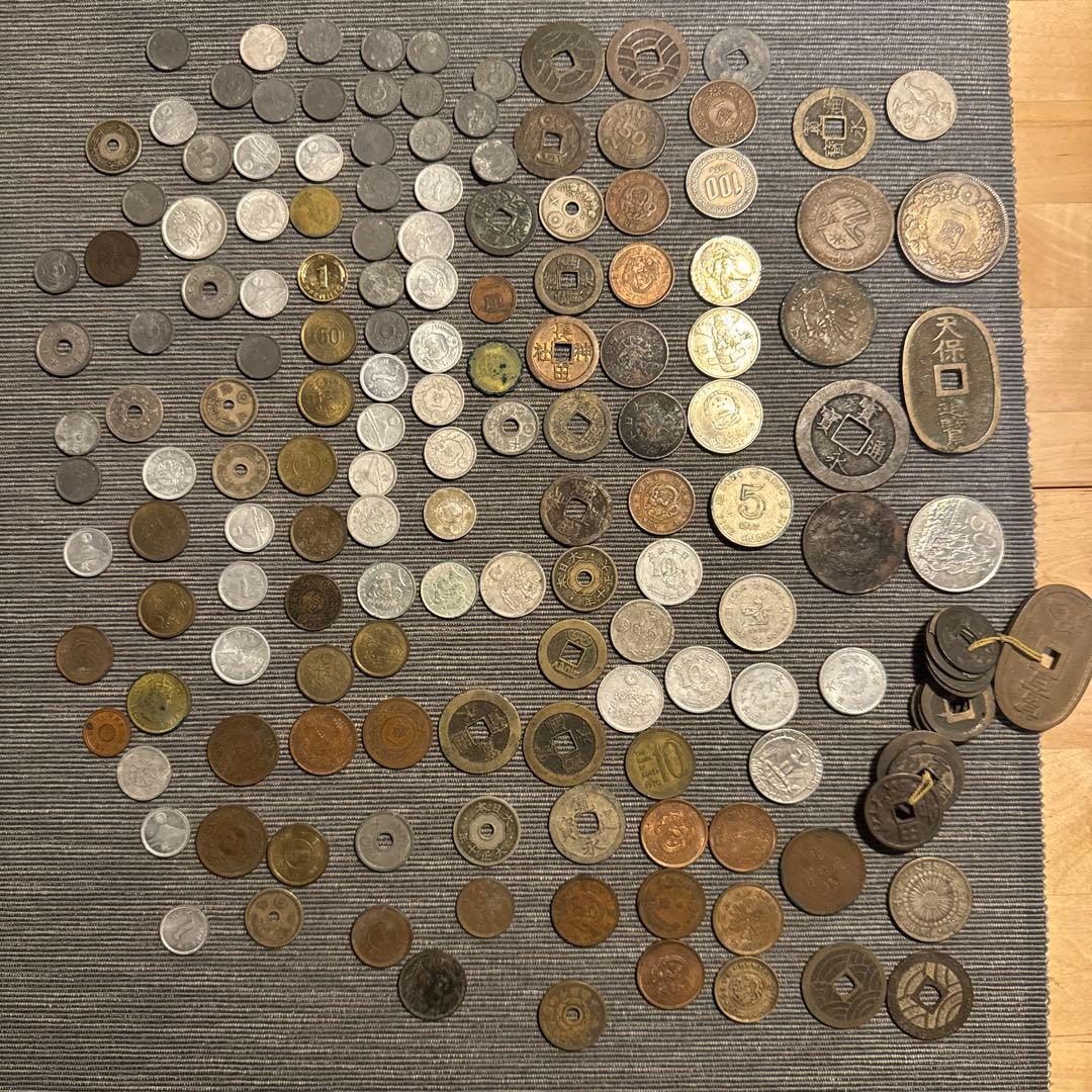 旧貨幣・金貨・銀貨・記念硬貨セット　古銭
