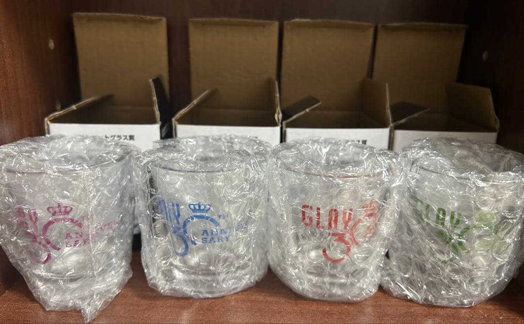 値下げ★ローソンエンタメくじGLAY すわりんこ＆ショットグラスコンプセット