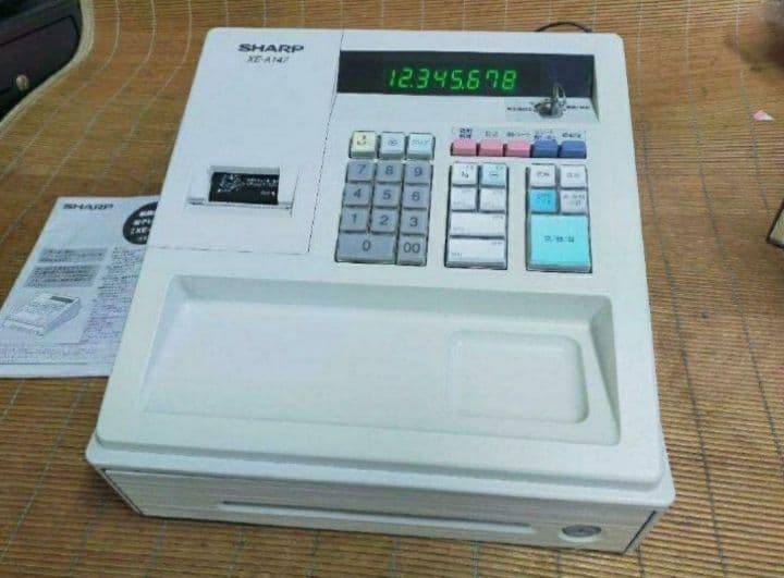 シャープレジスター　XE-A147　PC連携売上管理フル設定無料　003011