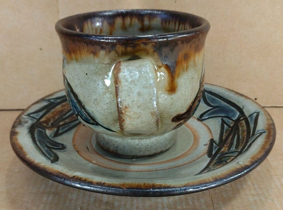 【本物保証】金城次郎 コーヒーカップ 共箱 栞 人間国宝 壷屋焼 やちむん 美品