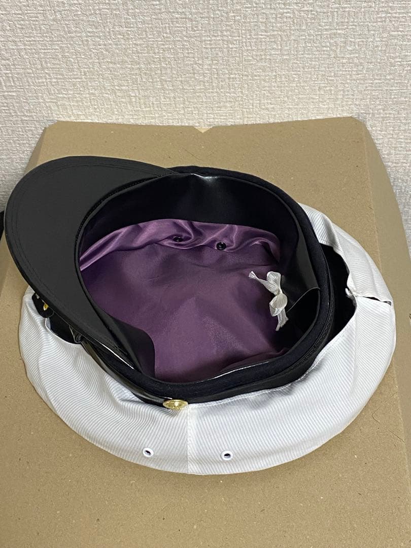 大日本帝国海軍　士官軍帽　制帽　58cm 複製品 日覆付　日本軍