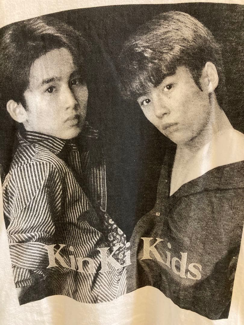 希少　90s kinki kids tシャツ キンキキッズ　アイドル　ジャニーズ