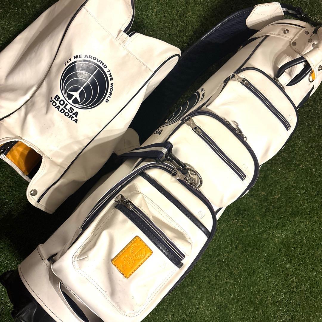 ミズノ　ゴルフキャディバック BOLSA VOADORA　ホワイト