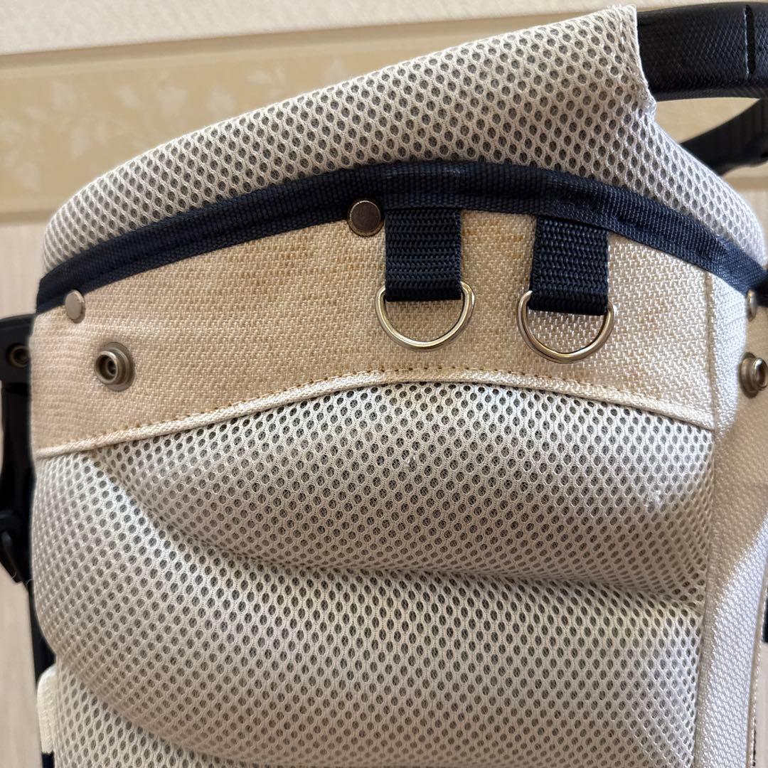 パーリーゲイツゴルフバッグ・キャディバッグ ホワイト　アイアンカバー付き