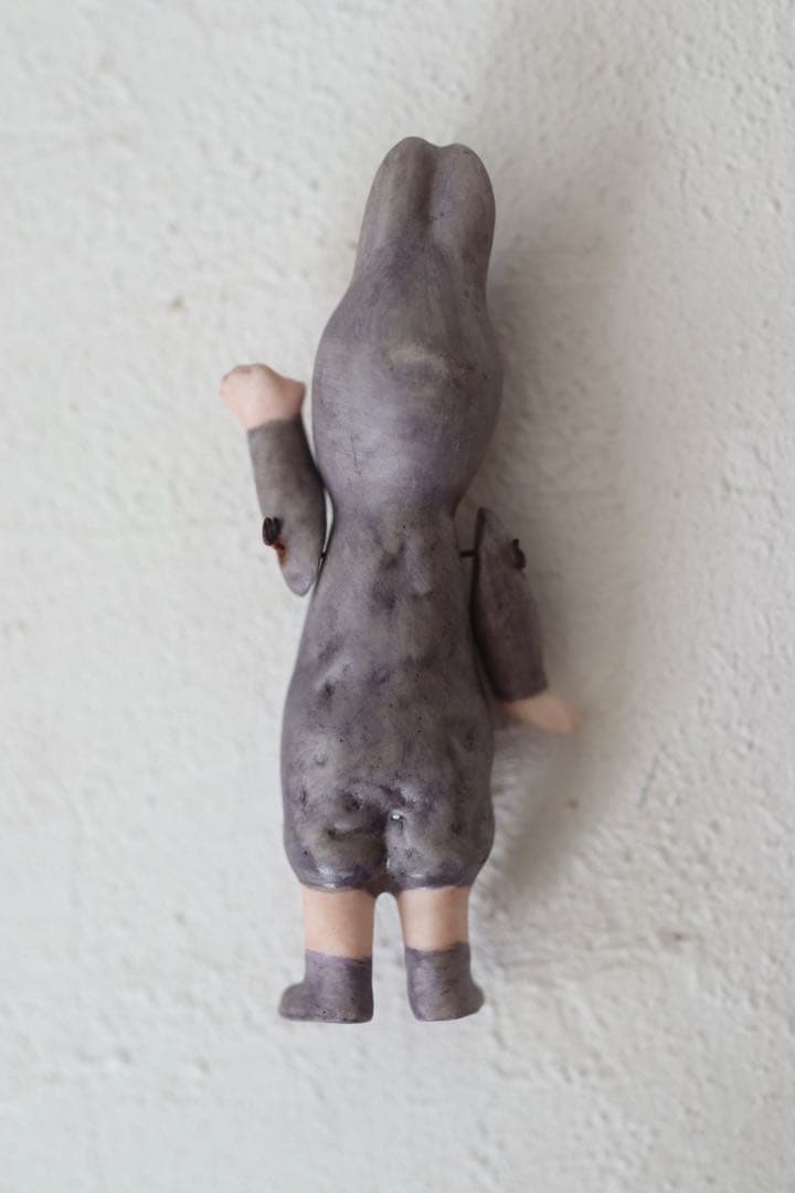 レアカラー　うさぎ　ビスクドール　ドイツアンティーク　ウサギコスチューム