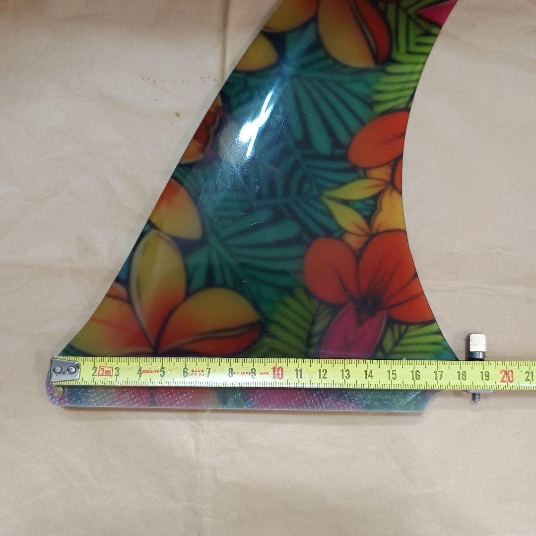 10インチ　アートグラス　センターフィン　シングルフィン　ロングボード