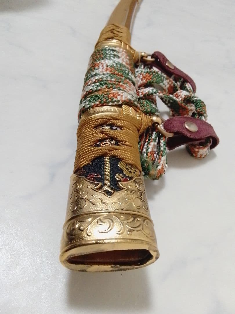 太刀 金属製模造刀 日本刀 金色 観賞 コスプレ 武具