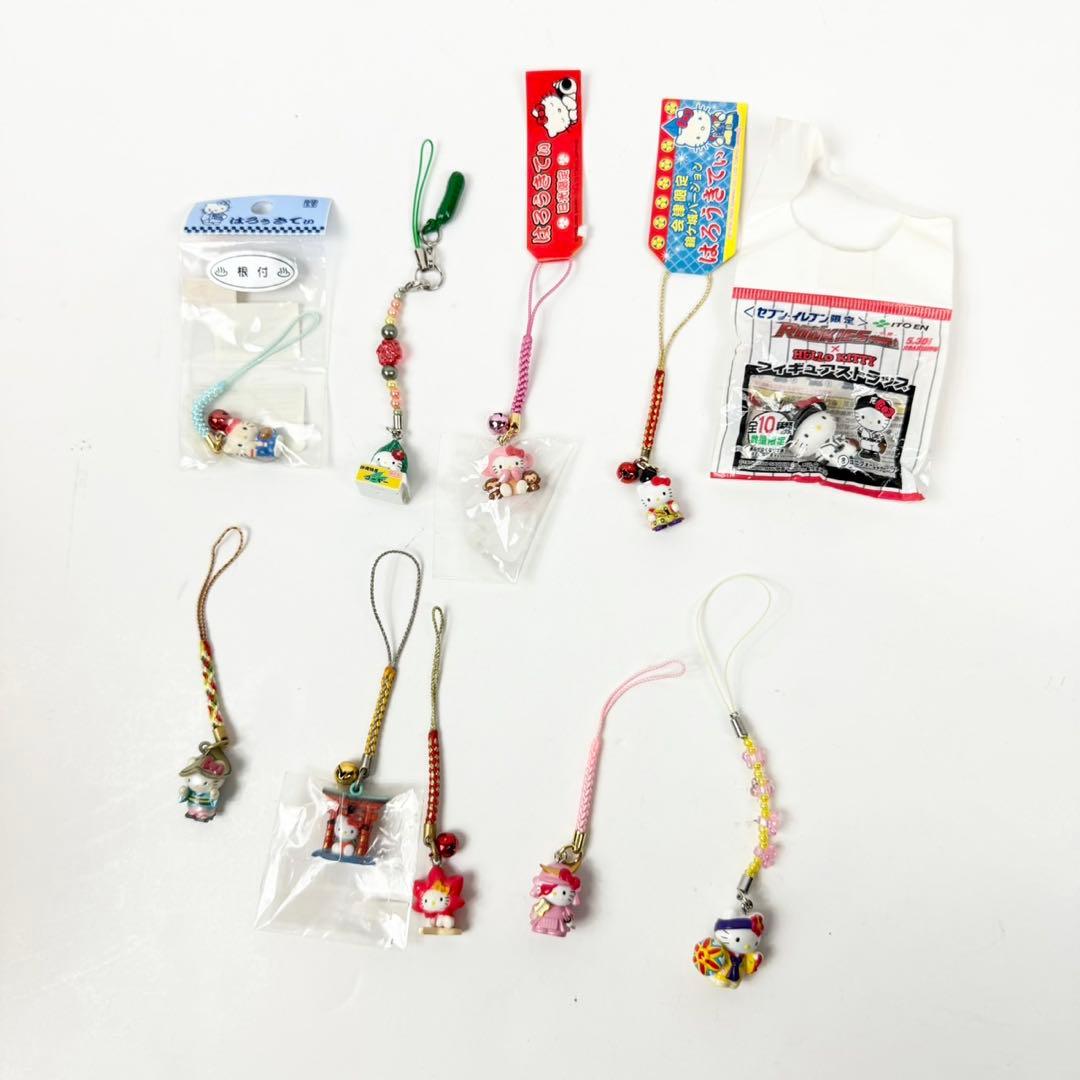 ご当地キティ ストラップ まとめ 根付 ハローキティ キーホルダー 123点