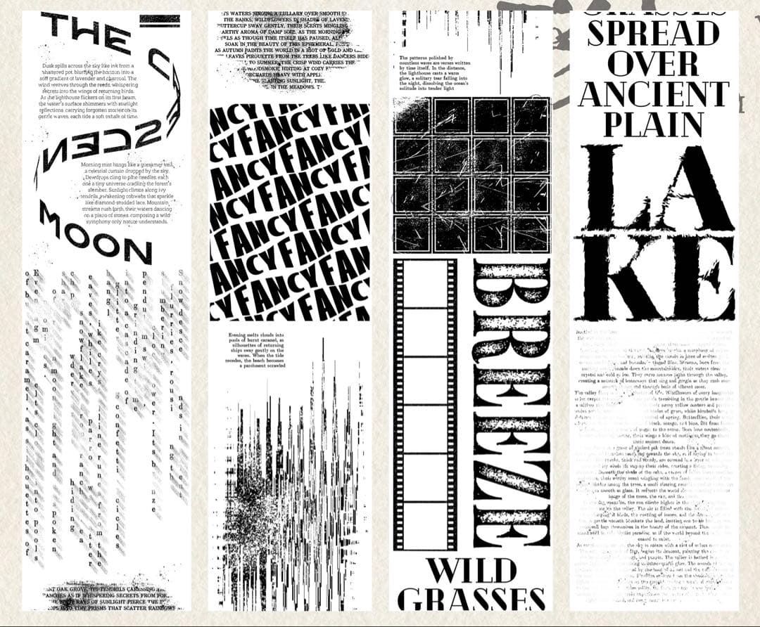 娜娜工坊《文字形状》海外マスキングテープ マステ 【2716】