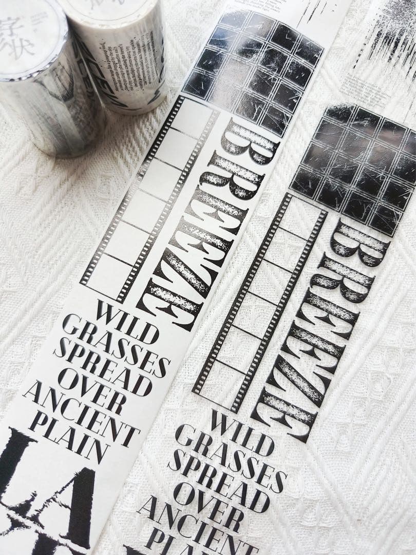 娜娜工坊《文字形状》海外マスキングテープ マステ 【2716】