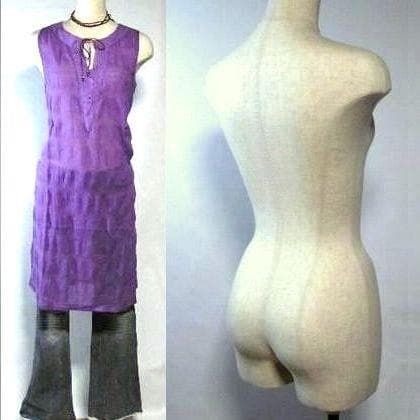 新品■美スタイルボディートルソー婦人9号M木調■パンツ対応片足ポールマネキン人形