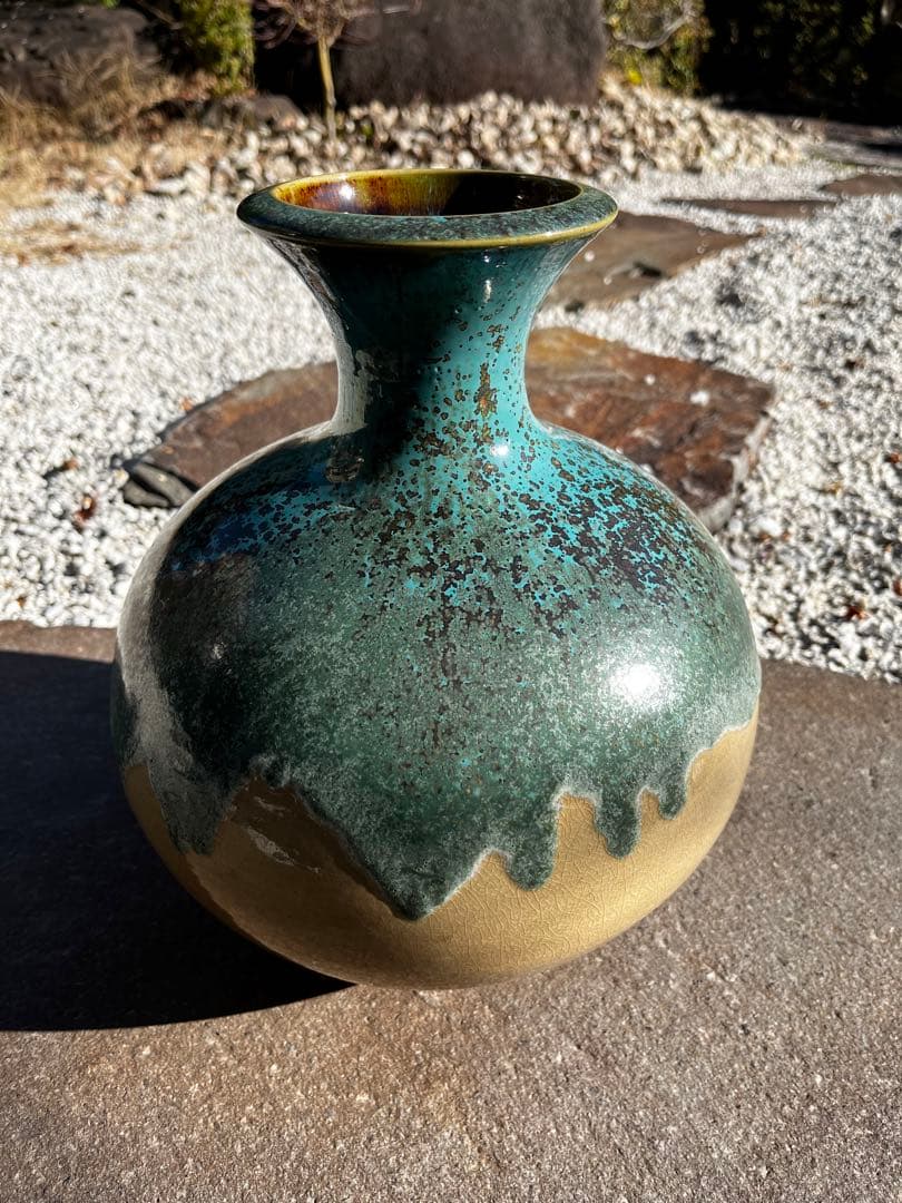 福岡県うきは　一の瀬焼　壺　アンティーク