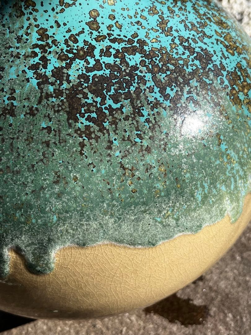 福岡県うきは　一の瀬焼　壺　アンティーク