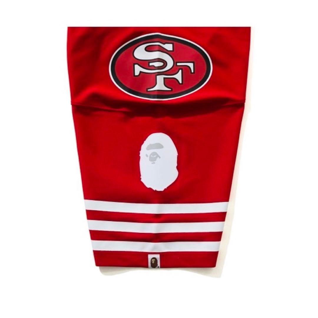 【バミキ】A BATHING APE 49ERS アメフトゲームシャツ