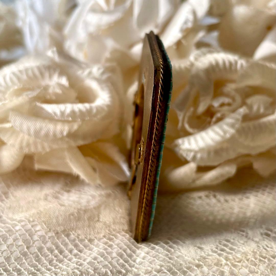 マイクロモザイクミニフレーム　イタリアアンティーク 検:フランスアンティーク