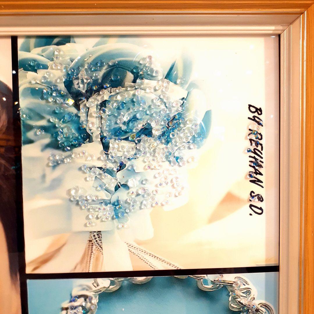 輸入雑貨　天然水晶石　クリスタルアート　ブランドロゴ　『TIFFANY』　宝石