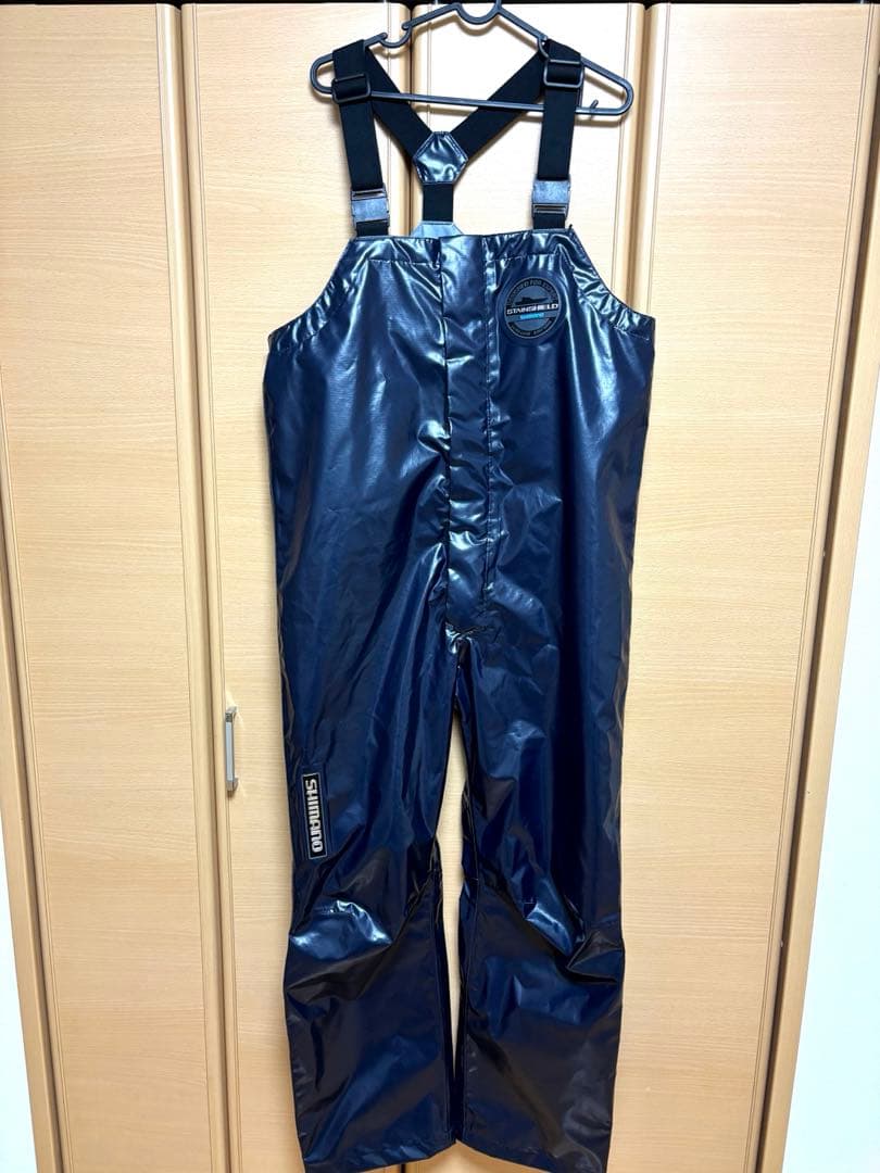 シマノ RA-041Y ULイージーケア ビブ05 L ネイビー 1回使用　美品