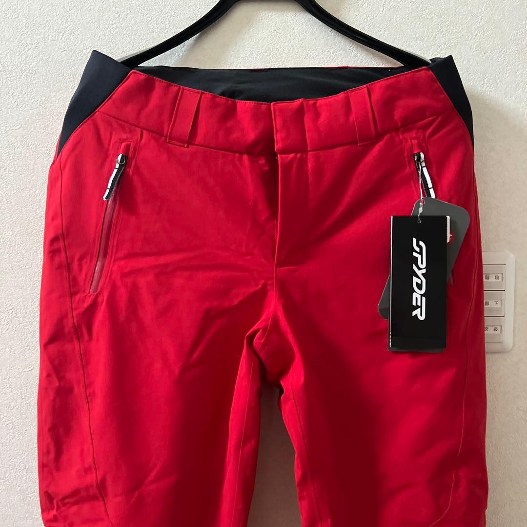 【新品タグ付き】SPYDR スパイダー レディース スキーパンツ赤15号