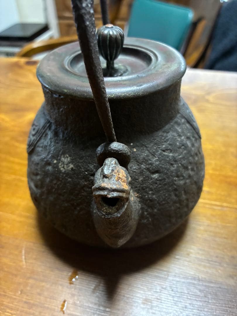 龍文堂造　鉄瓶