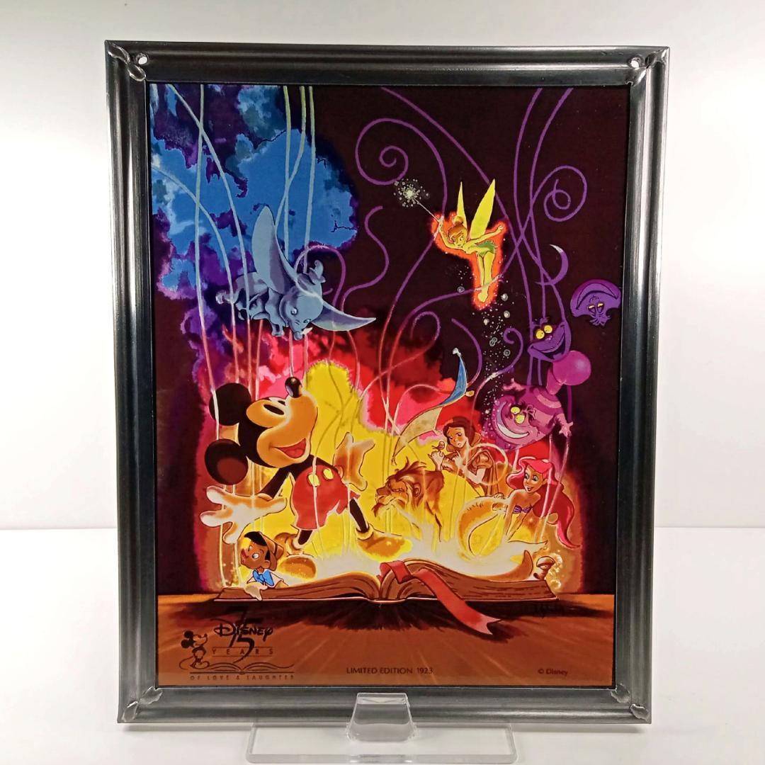 新品ディズニー社 創立75周年ミッキー ステンドグラス グラスマスターズ社