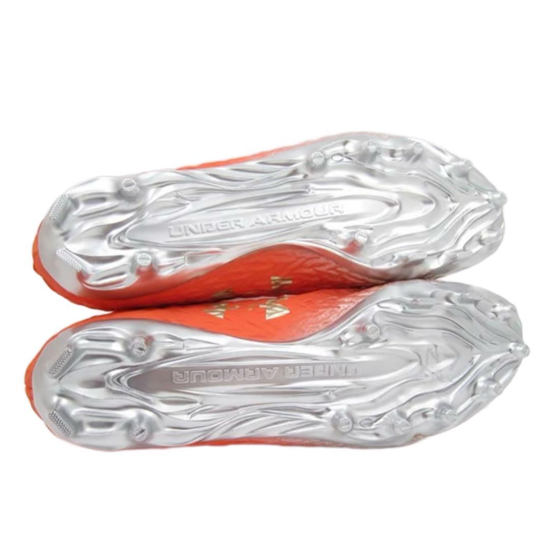 アンダーアーマー 29 スポットライト アメフト スパイク シューズ o 銀 靴