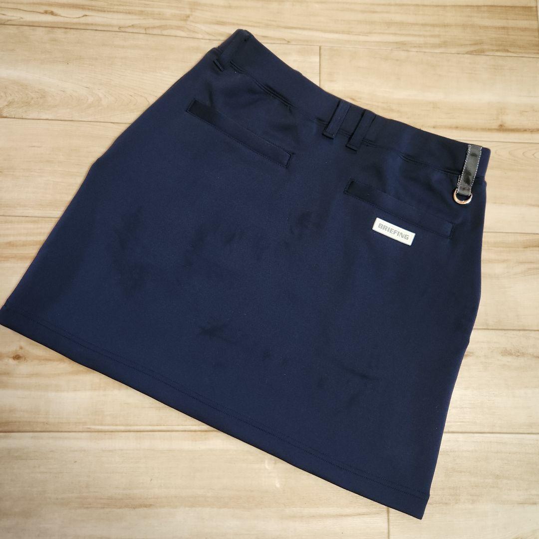 美品✦BRIEFING✦3D LOGO スカート✦ ネイビー✦ S