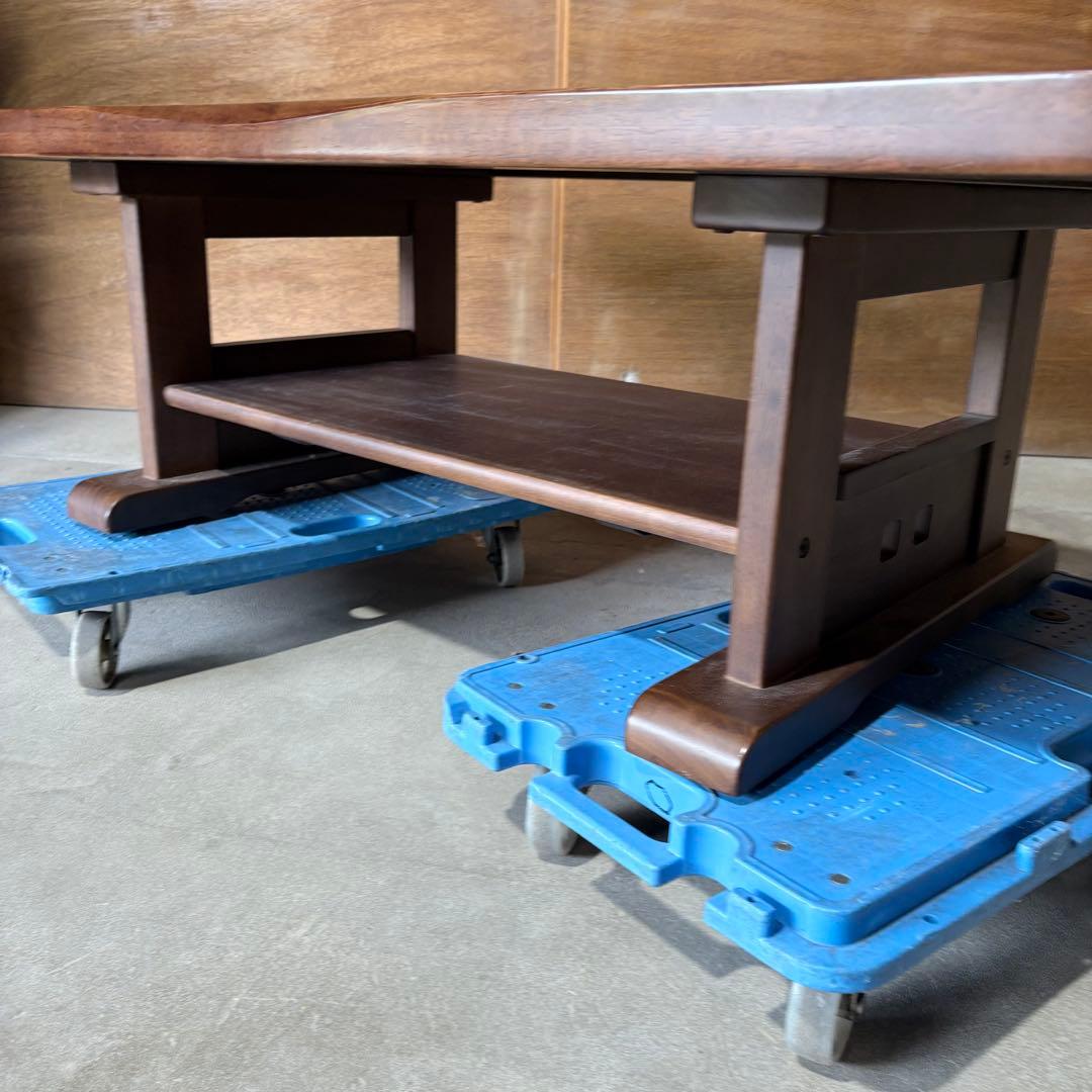 【福岡】 テーブル 和モダン ヴィンテージ 座卓 リビング 木製 天然木