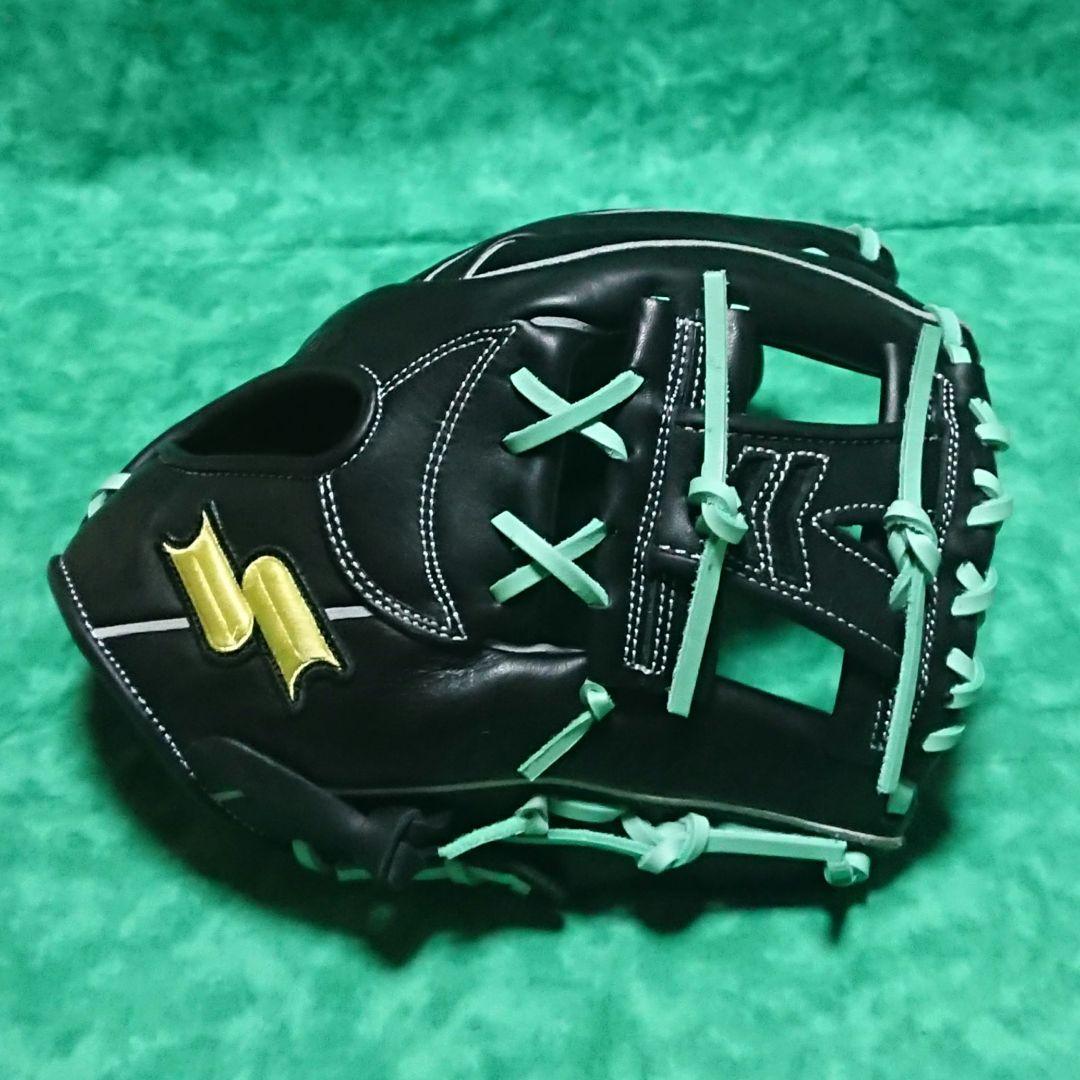 【未使用】SSK 軟式内野手用 トライチャージ ブラック【フリーフレクション】