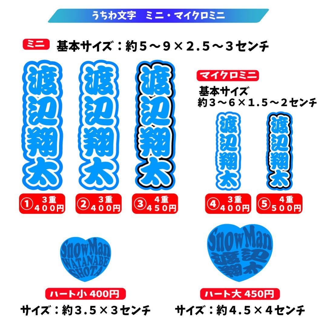 R 　ミニうちわ文字　ステッカー