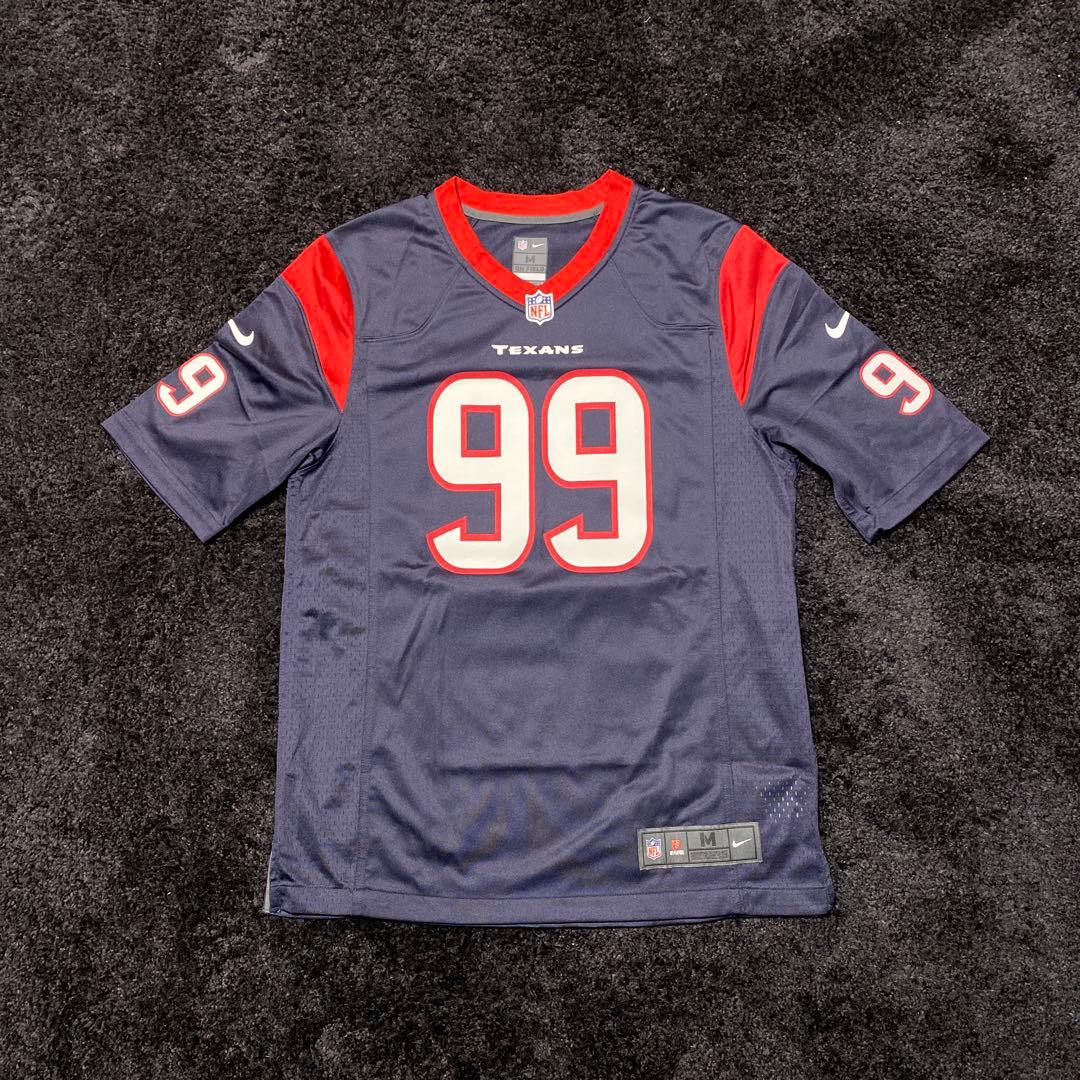 訳有ほぼ未使用 説明必読 NFL テキサンズ JJワット ジャージ ミニヘル付
