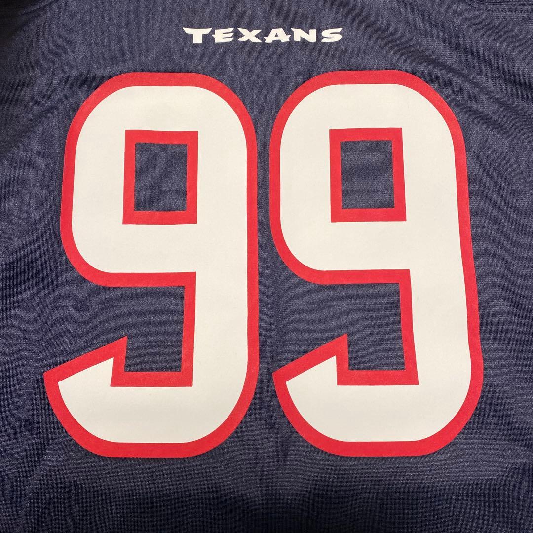 訳有ほぼ未使用 説明必読 NFL テキサンズ JJワット ジャージ ミニヘル付