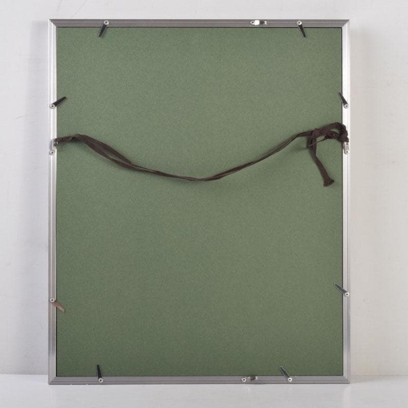 輪島塗　角野岩次作　沈金蒔絵　「昇陽松」　飾額　共箱　C　8653A