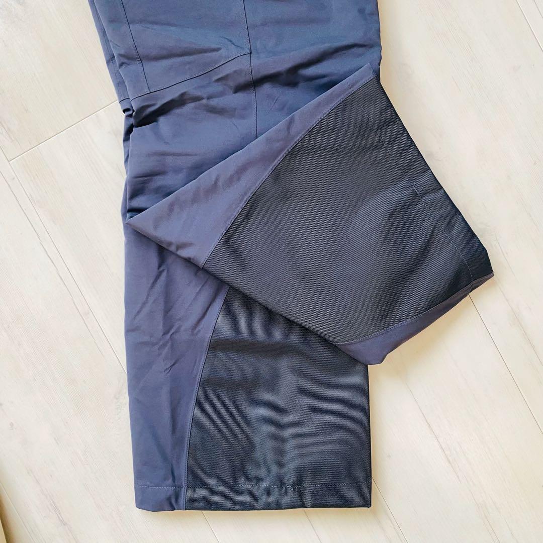 美品　モンベル　パウダーステップ パンツ　ダークグレー　バッグ付き