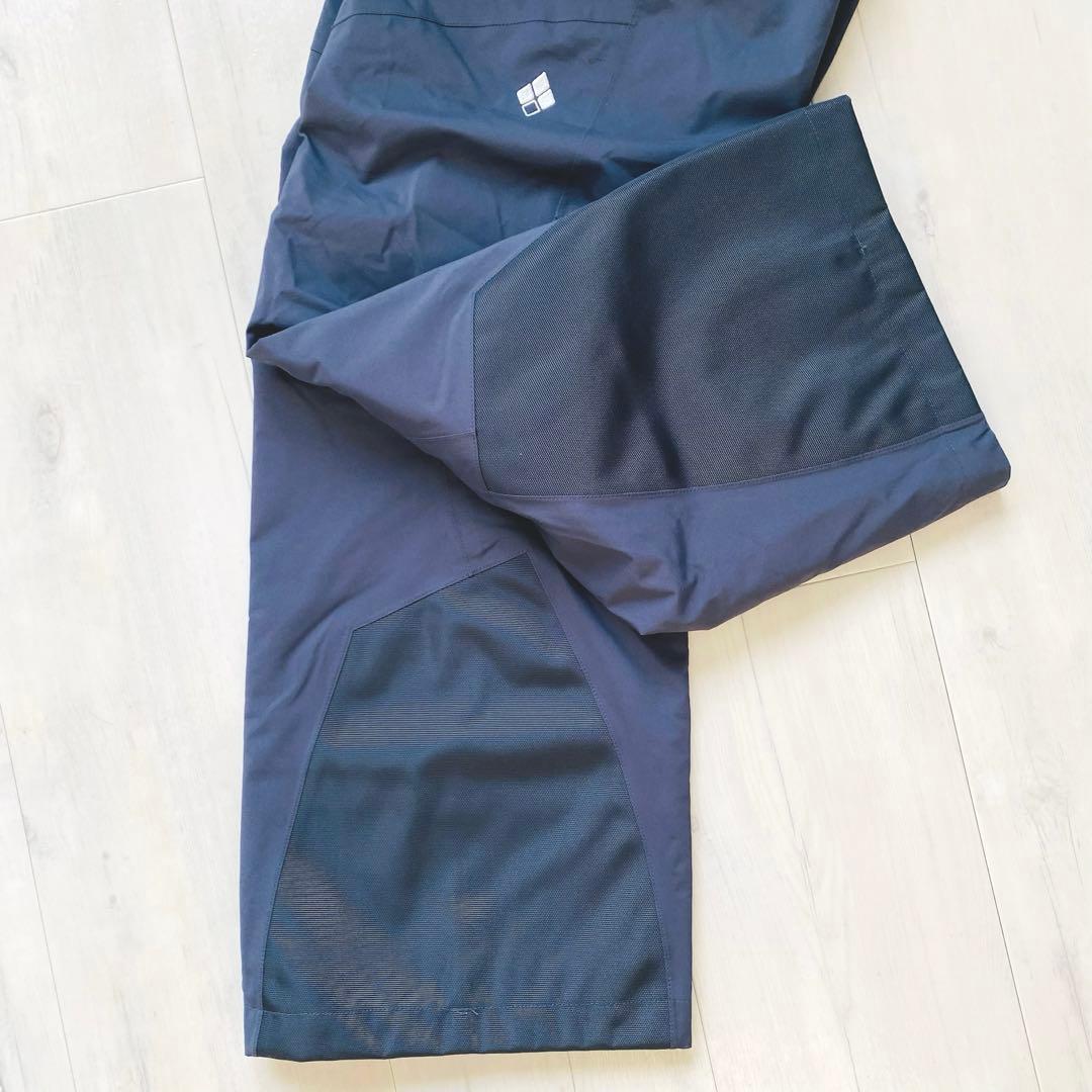 美品　モンベル　パウダーステップ パンツ　ダークグレー　バッグ付き