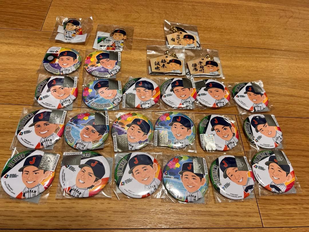 侍ジャパン WBC 缶バッジ 絵馬 アクスタ 25個セット