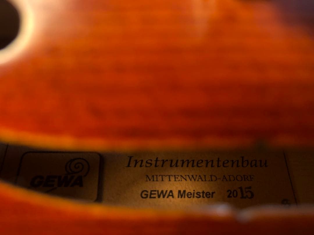 【大特価中です！】中古バイオリンGEWA Meister4/4 2015
