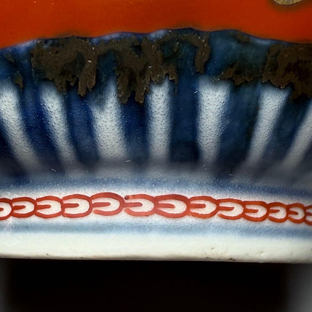 古伊万里　錦手　赤絵　六角向付　四客　小鉢　冨貴長春　器を楽しむ