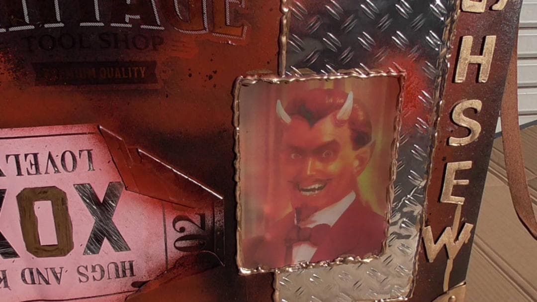 旅行鞄 個性的 ドール 収納 インダストリアル スチームパンク ブレーキレバー