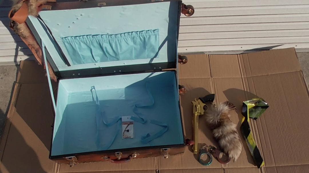 旅行鞄 個性的 ドール 収納 インダストリアル スチームパンク ブレーキレバー