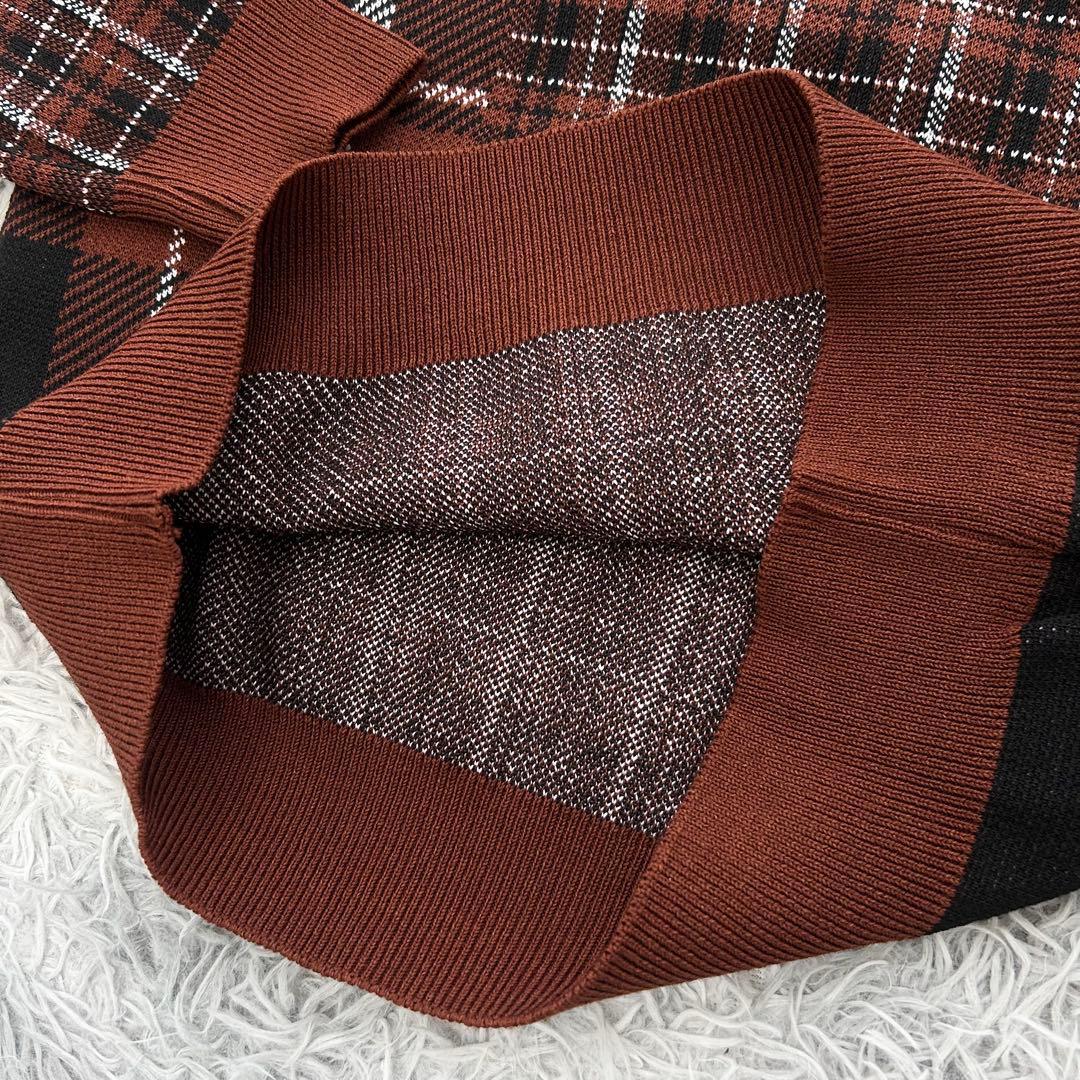 新品　パーリーゲイツ　セットアップ　モックネック　ニット　セーター　スカート　1