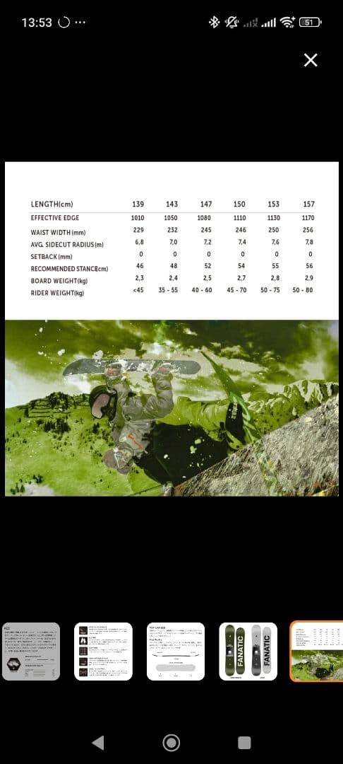 FANATIC ACE STREAK スノーボード バインディング付き 150