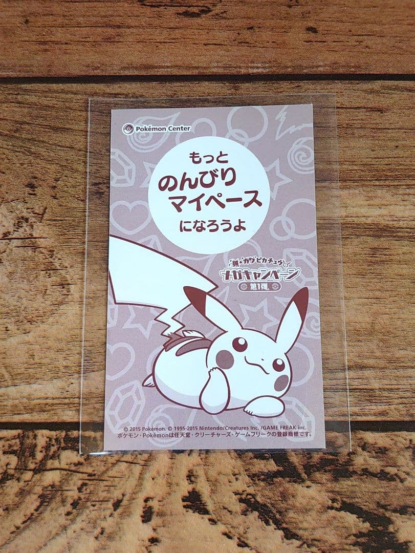 メガキャンペーン第1弾 名刺カード ピカチュウ メガシンカ ポンチョ メガヤドン